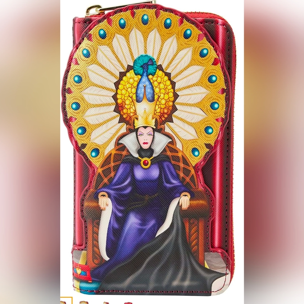 Loungefly Disney Snow White Evil Queen Throne Wallet, NEW, W/ TAGS. NEVER USED